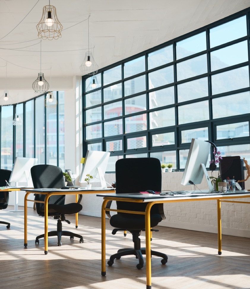 Shot of a modern design office with no people in it